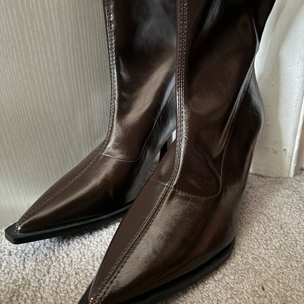 Elegant Brown Leather Boots
